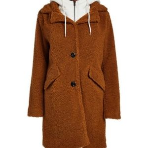 NWT Steve Madden Teddy Convertible Coat